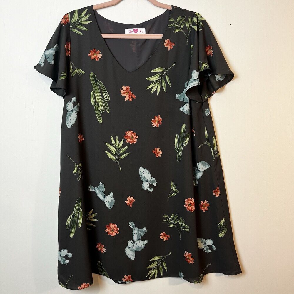 Buddy Love Ciara-4 Cactus Dress M Gray
